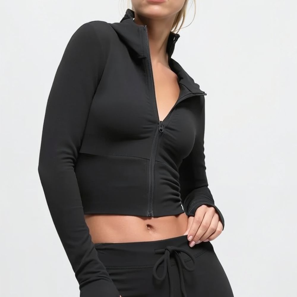 Running Gear Junior - Womens Athletic Sportswear Set Crop Top