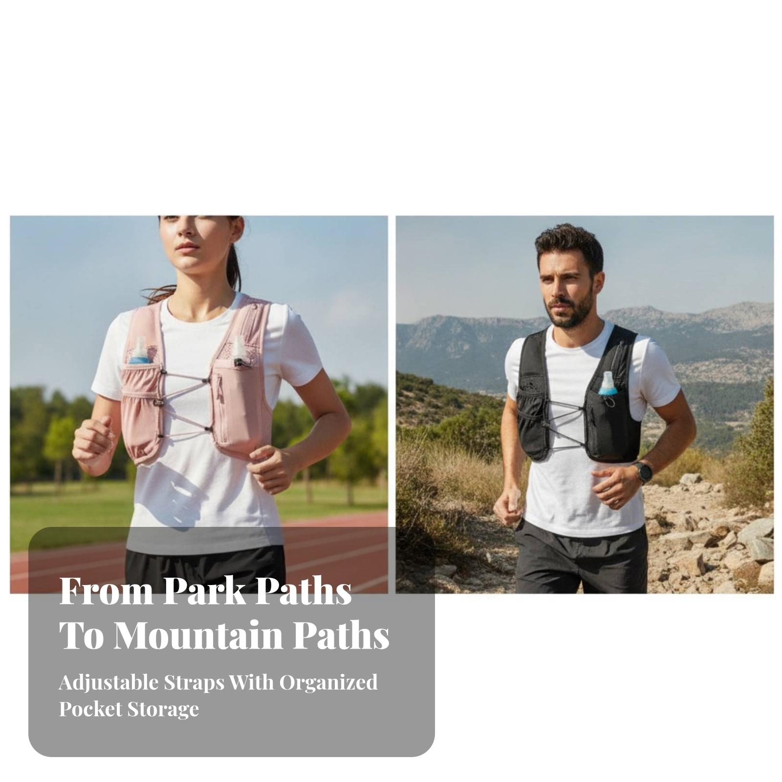 Running Gear Hydration - Lightweight Reflective Hydration Vest for Running