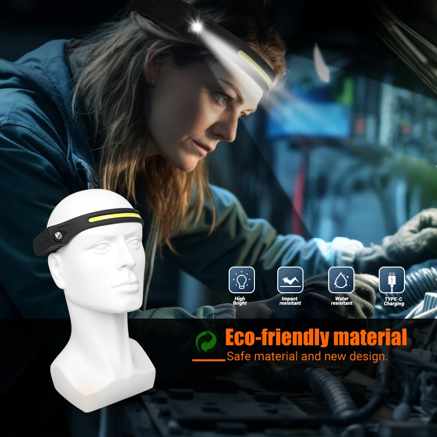 Rechargeable Headlight Motion  - Running Headlamp Led ulasan dan harga