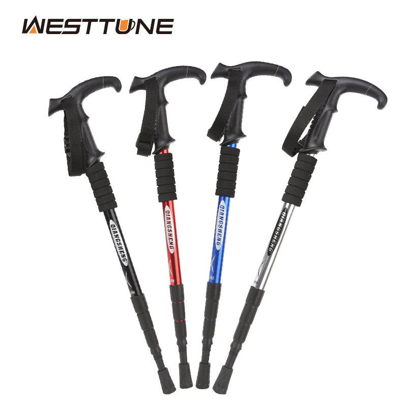 Outdoor Folding Trekkings Pole - Trekking Pole Carbon ulasan dan harga