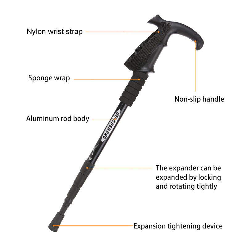 Outdoor Folding Trekkings Pole - Trekking Pole Carbon ulasan dan harga