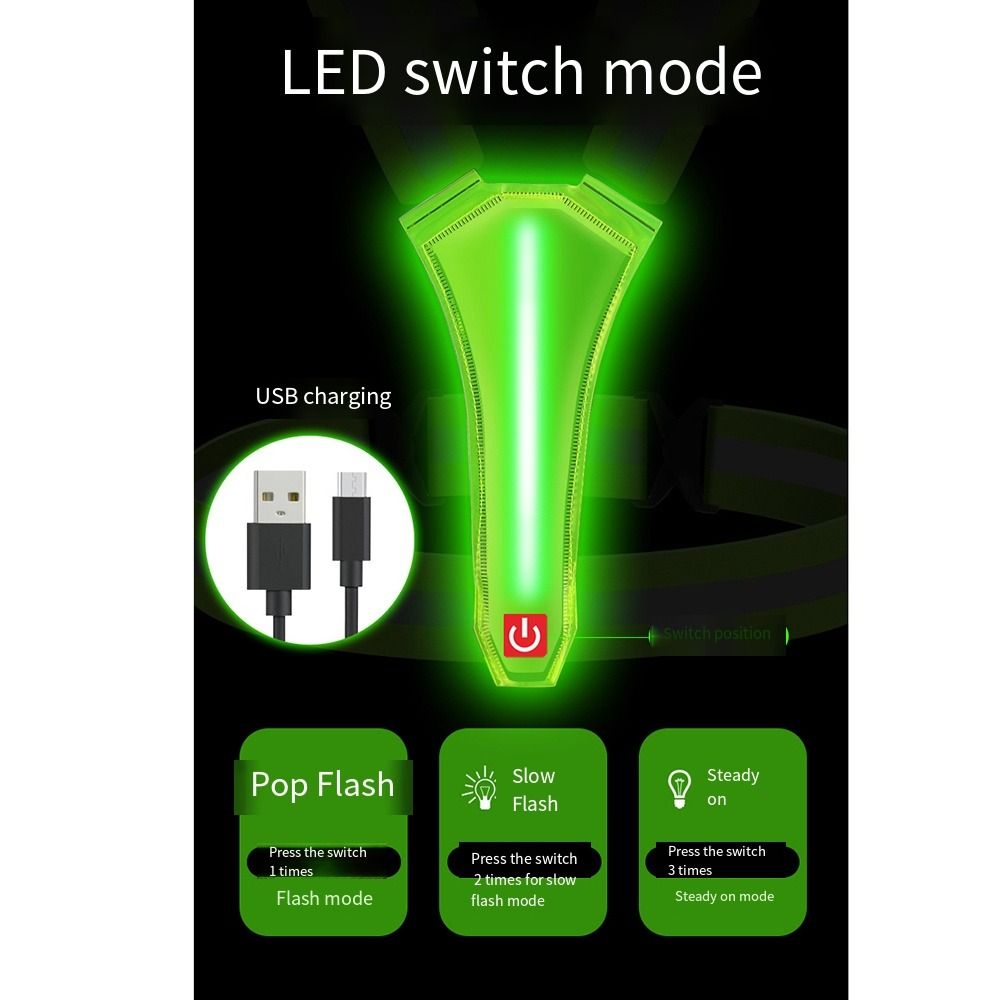 USB Rechargeable LED Reflectiv - Reflective Running Gear Vest ulasan dan harga