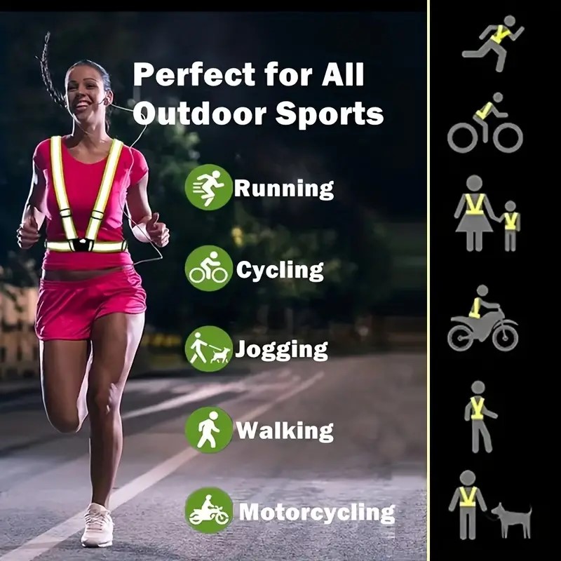 Reflective Vest Running Gear,  - Reflective Running Gear Vest ulasan dan harga