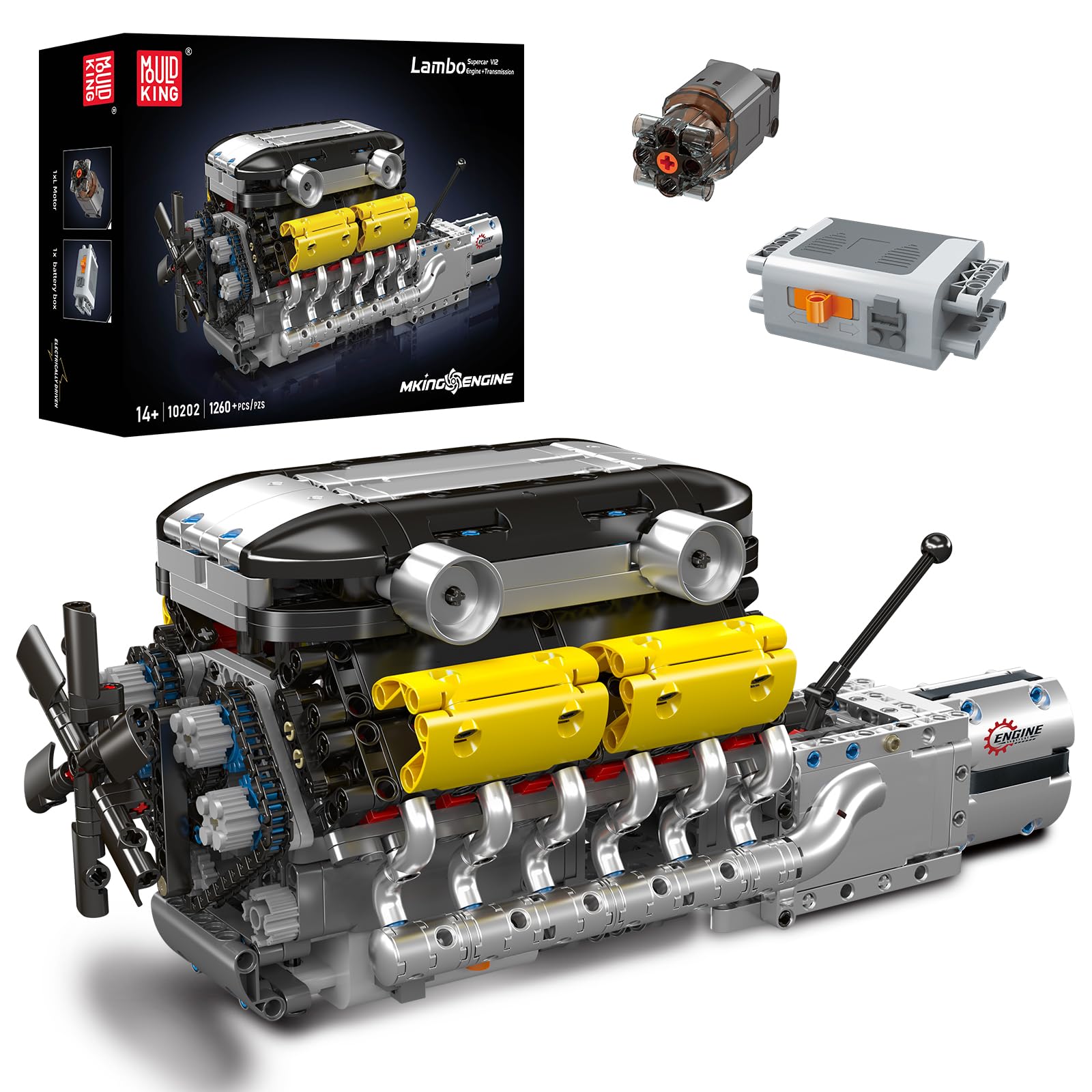 V12 Engine Model kit That Runs - Running Gear Engine ulasan dan harga