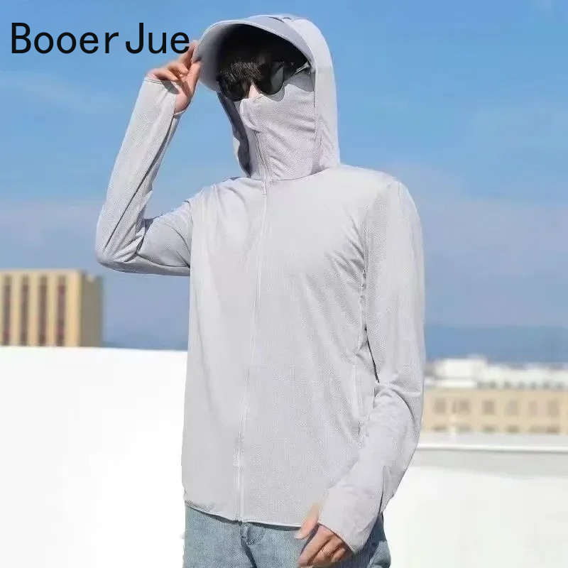 UPF50+ Men's Sun Protection Th - Running Gear Cool ulasan dan harga