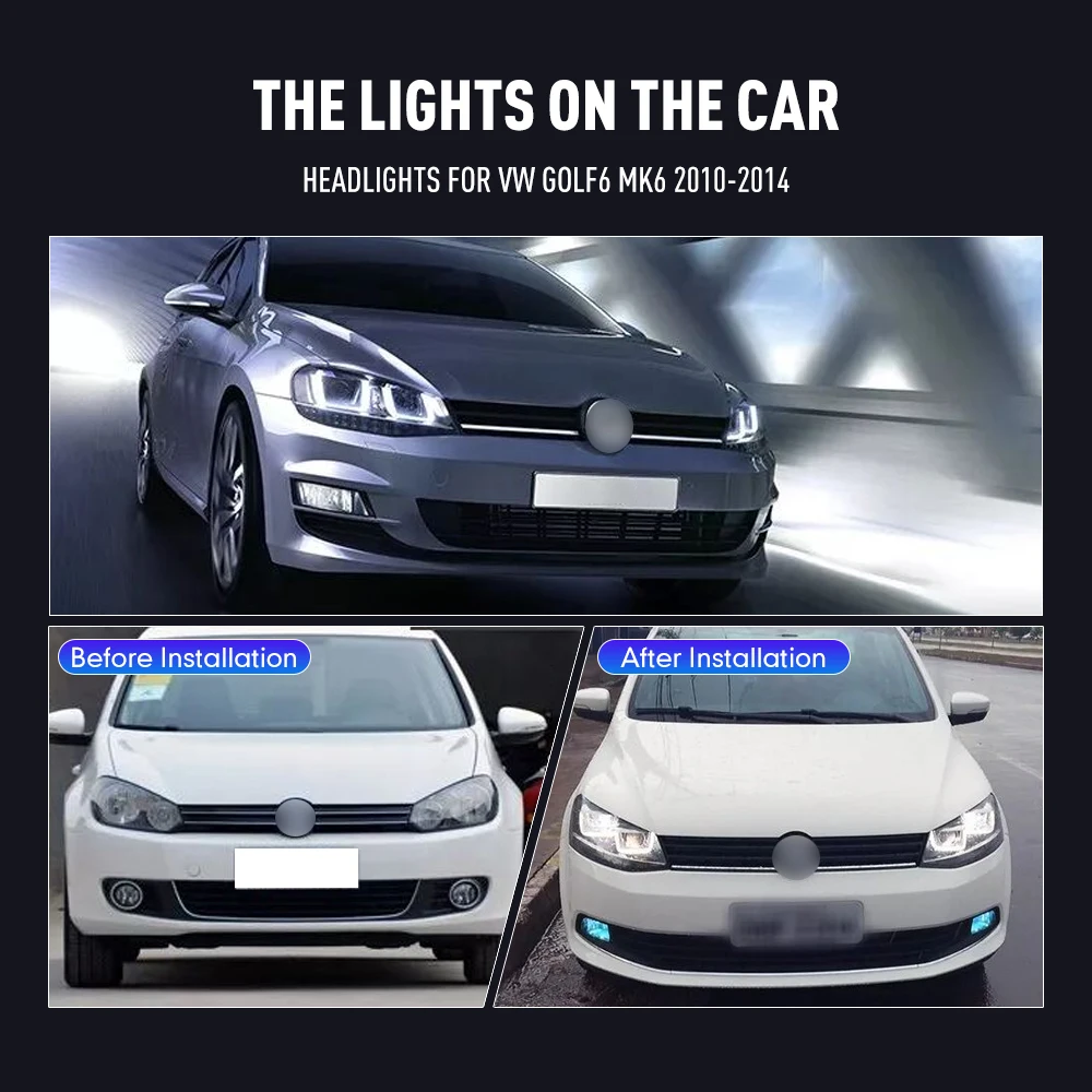 2PCs Car Styling Head Lamp for - Running Headlamp Led ulasan dan harga