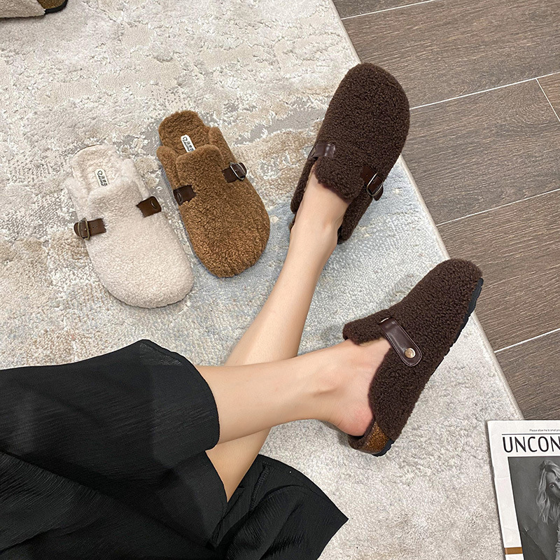 2025 Fashion Fur Clogs Slipper - Insole Arch Support ulasan dan harga