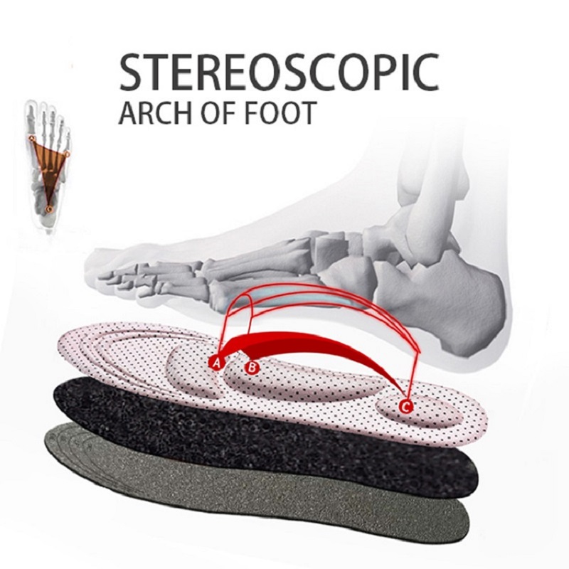 4D Memory Foam Cuttable Cushio - Insole Arch Support ulasan dan harga