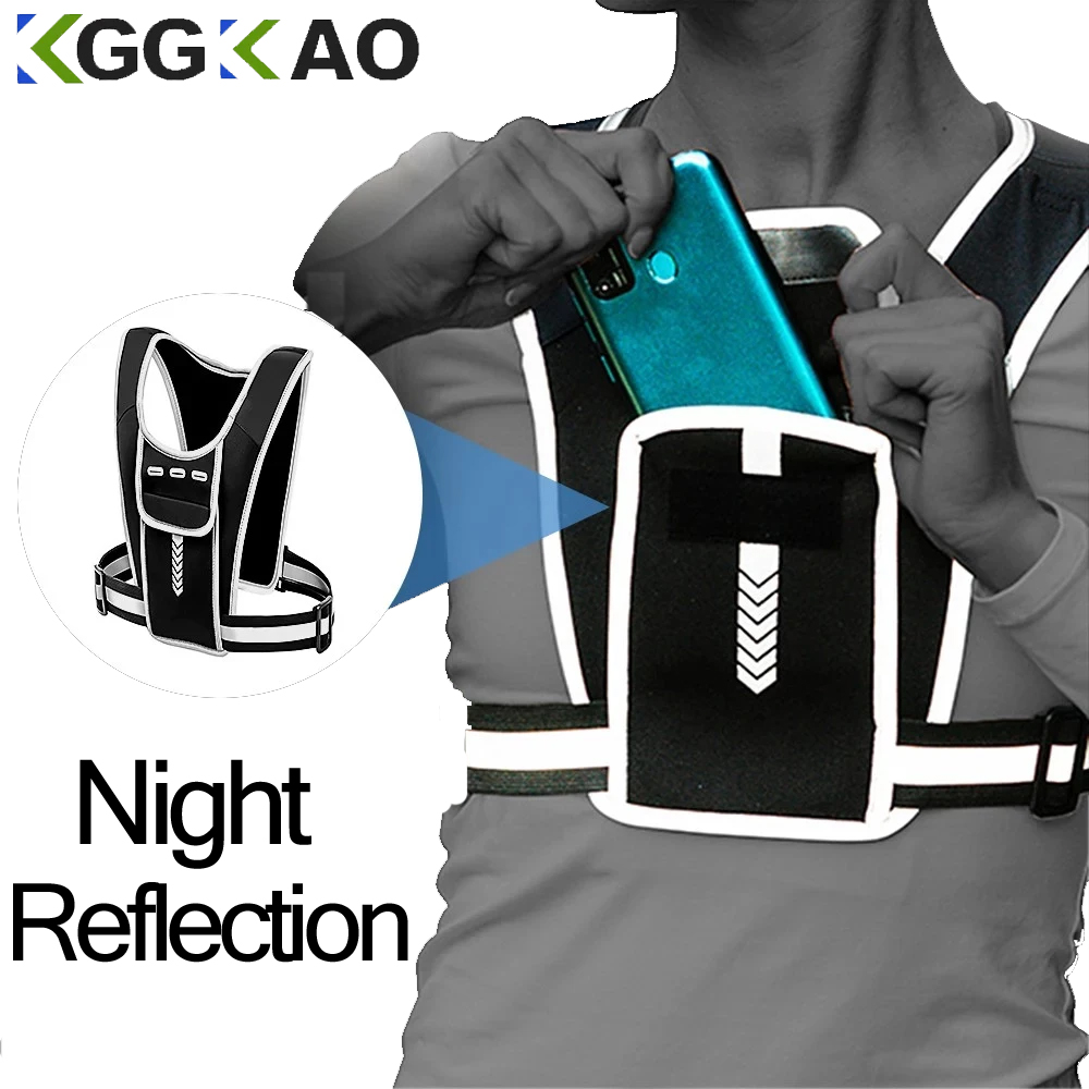 Running Vest Phone Holder for  - Reflective Running Gear Vest ulasan dan harga