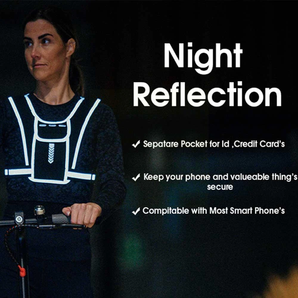 Running Vest Phone Holder for  - Reflective Running Gear Vest ulasan dan harga