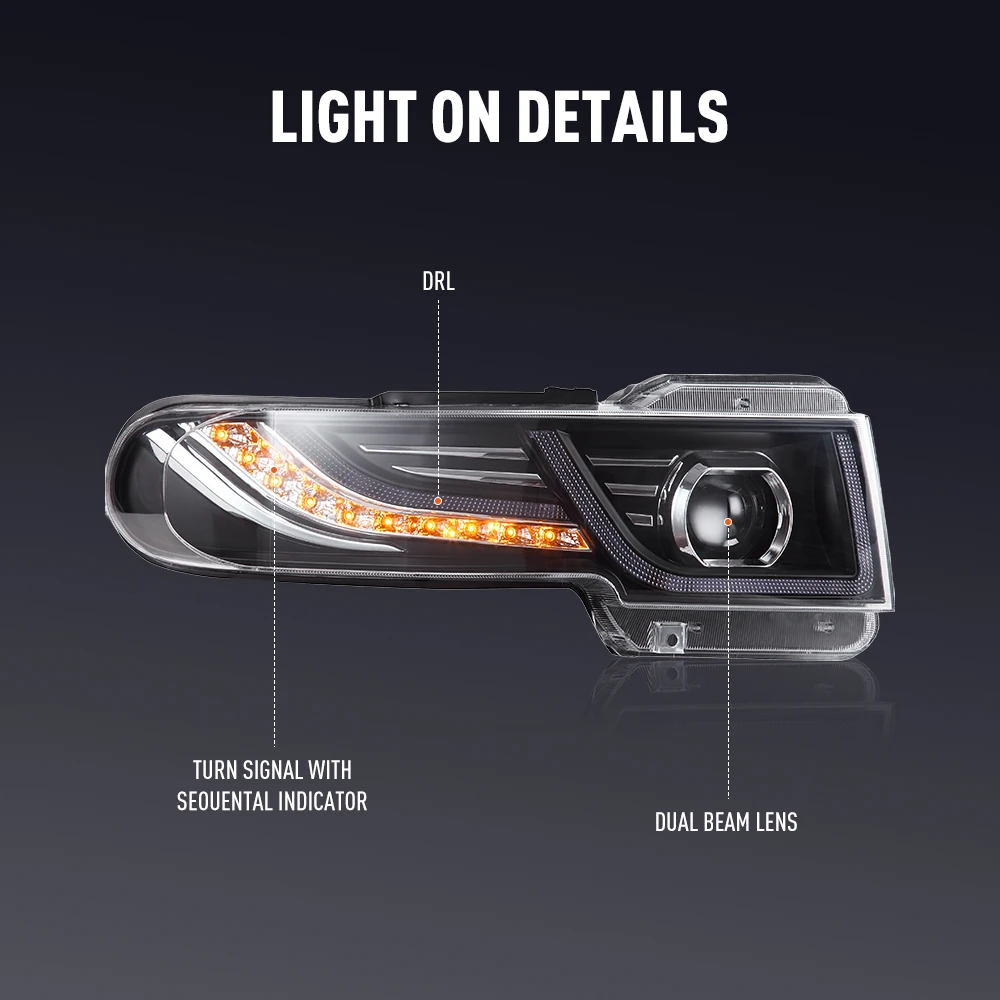 2PCs Car Styling Head Lamp for - Running Headlamp Led ulasan dan harga